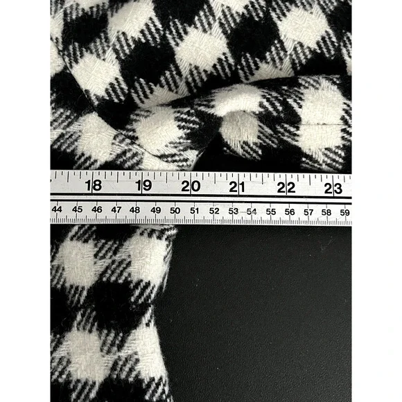 Pendleton Jacket SZ M  Hounds Tooth Black Cream Wool / Lamb Academia Classic - Picture 11 of 12